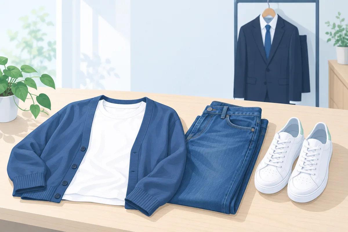 普段着の服のイラスト